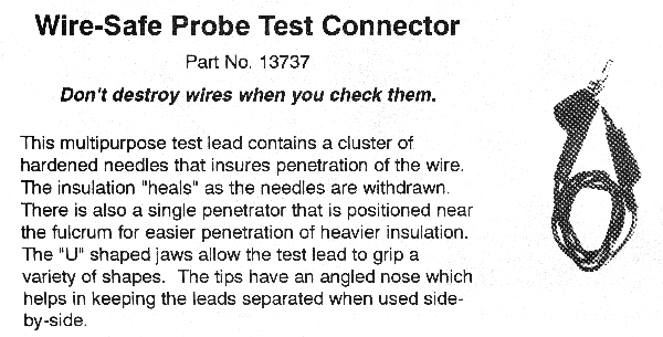 Wire Safe Probe Test Connector